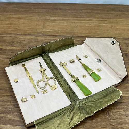 Vintage manicure vanity set - manicure,