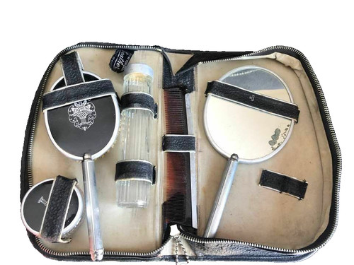 Dresser vanity set leather - dresser,